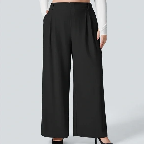 HALARA Black Wide-Leg Pants - Picture 2 of 6